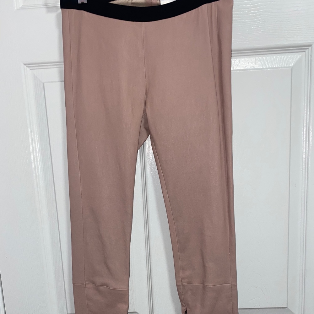The Perfext Leather Skinny Leg Pant (Nude/Pink)
